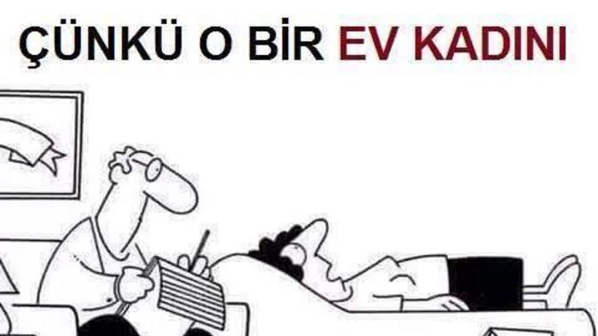 Ev hanımları evde ev iş yapmaktan asla dinlenemiyolar mı?