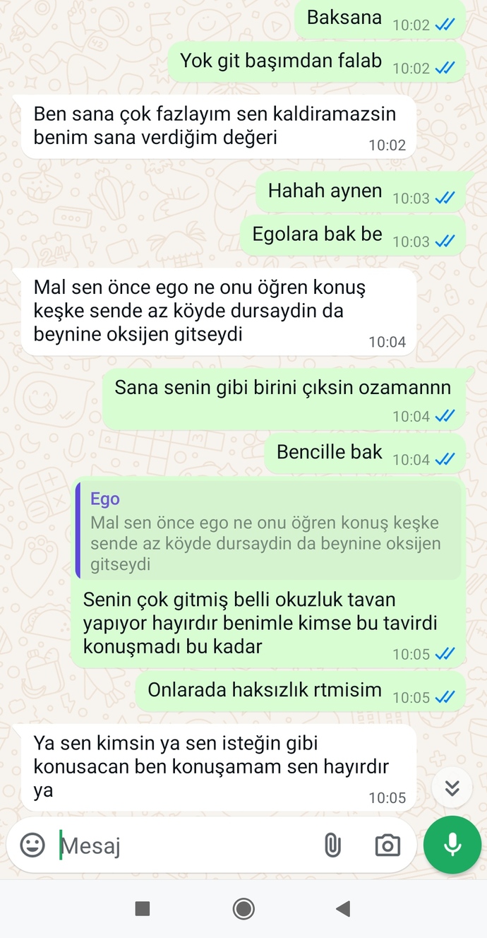 Benle böyle konuşan birinden uzakmi durmaliyim?