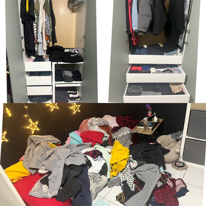 Sonunda başardım, dolabımı topladım bana aferin yok mu?