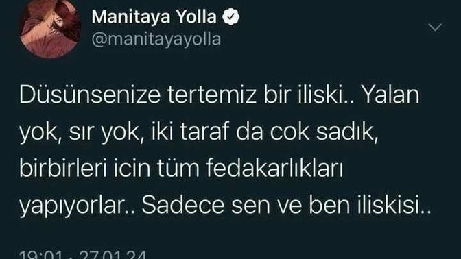 Şöyle bir sevgilim olabilir mi?