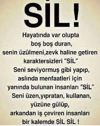 Sevdiklerinizi bir kalemde siler misiniz?