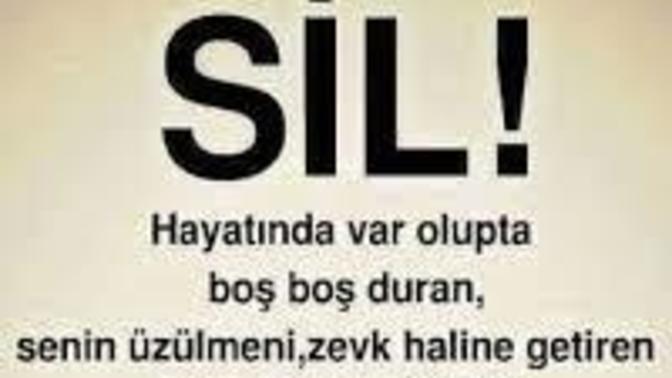 Sevdiklerinizi bir kalemde siler misiniz?