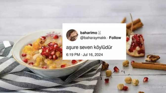 Aşure seven köylü müdür?