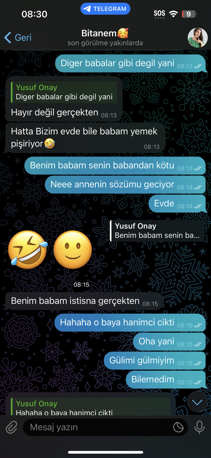 Kiz bana yememkleri sen yap dedi?