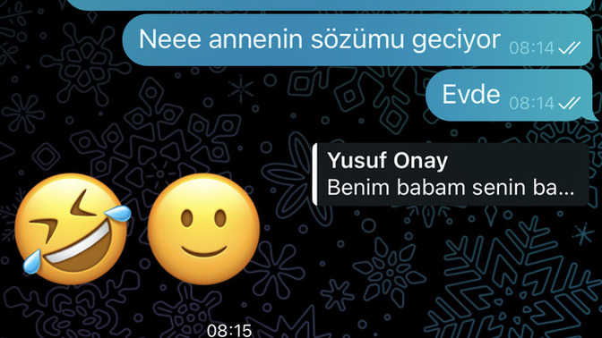 Kiz bana yememkleri sen yap dedi?