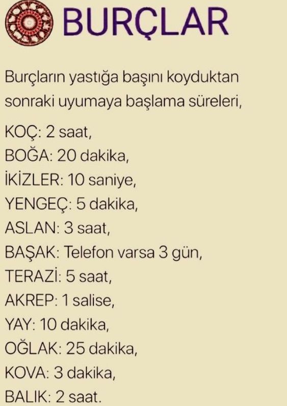 Kafanı yastığa koyduktan ne kadar süre sonra uyursun?