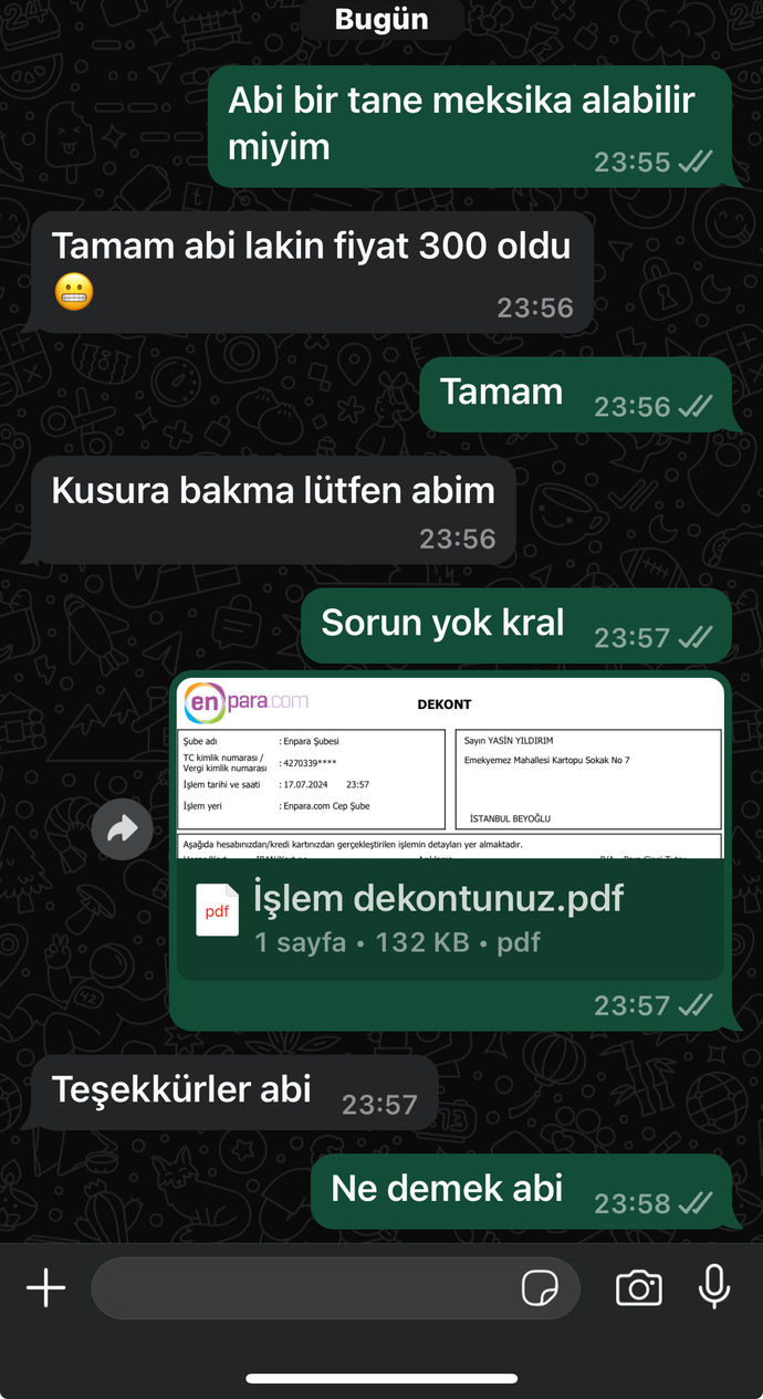 Hamburgeri kaça yiyorsunuz?