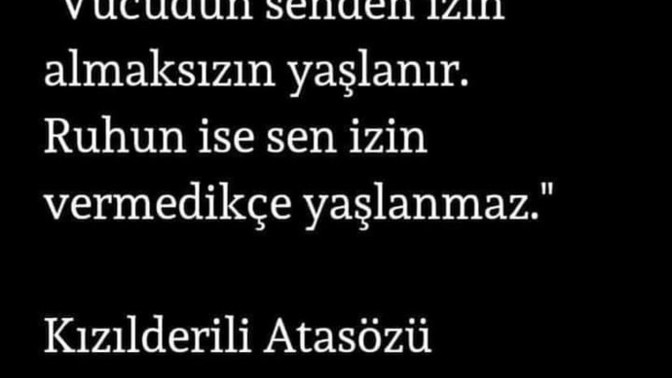 Genç ruhlumusun yaşlı ruhlumu?