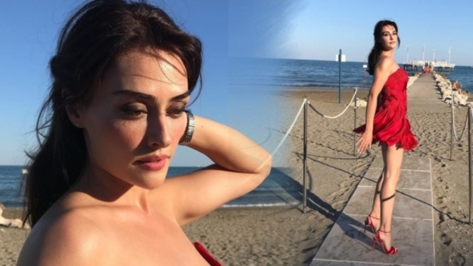 Esra Bilgiç son pozlarıyla yine sosyal medyayı salladı! Sence nasıl olmuş?
