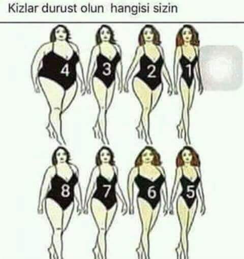 Senin fiziğin hangisi😉😉😉?