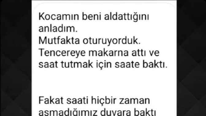 Aldatıldığınızı nasıl anladınız?