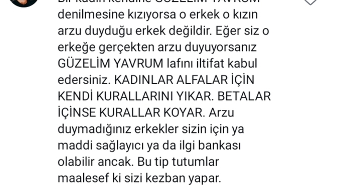 Kızlar sevgiliniz olan erkeğin size Güzelim Yavrum demesinden rahatsız mı oluyorsunuz?
