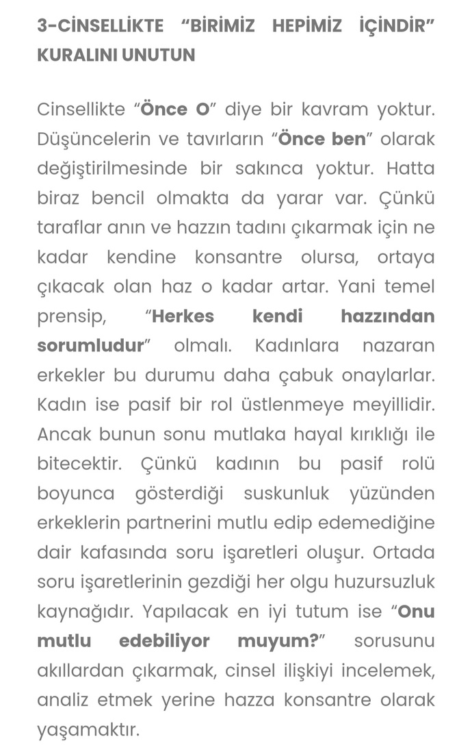 Herkes kendi hazzından mı sorumludur?
