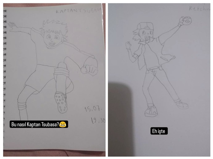 Pokemon Ash ile Tsubasa nasıl olmuş?
