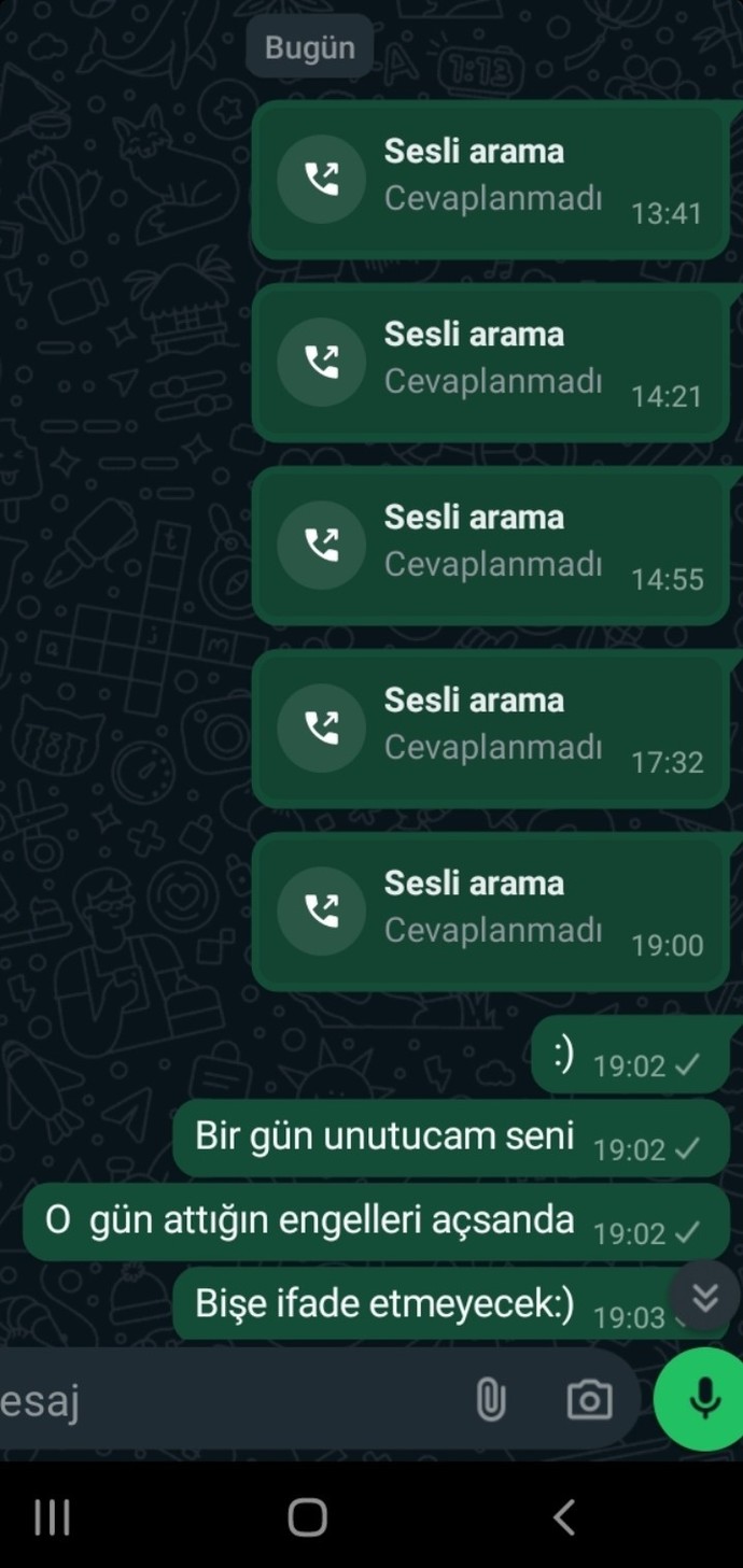 O engelin kalkmayacağını bile bile bir umut belki engeli açmıştır diyerek saat başı arayacak kadar sevdin mi hiç?