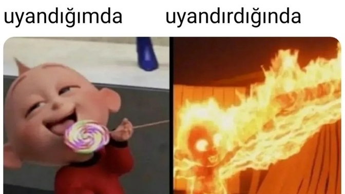 Günaydın umarım sol resimdeki gibi uyandınızda yine bunaltmazsınız milleti🤭🤭 nasılsınız demeye korkuyorum iyimi siniz🤗🤗🤗?