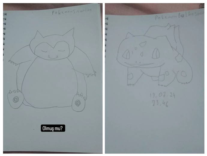 Pokemon çizimlerim?