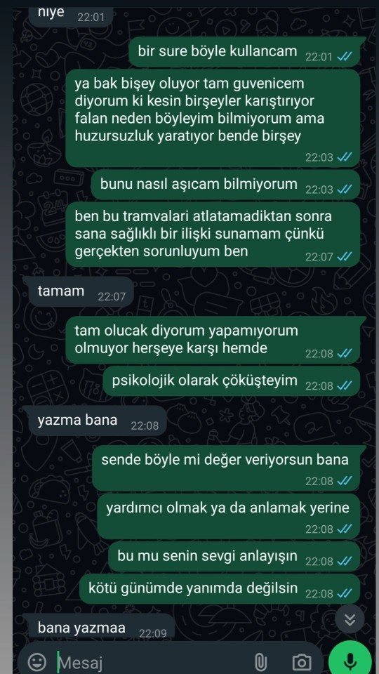 Arkadaşlar neden ben kimseye güvenemiyorum ilişkimi başlamadan bitiriyorum?