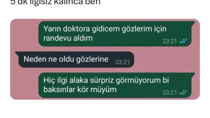 İlgisizlikten bayılıp serum yer misiniz?