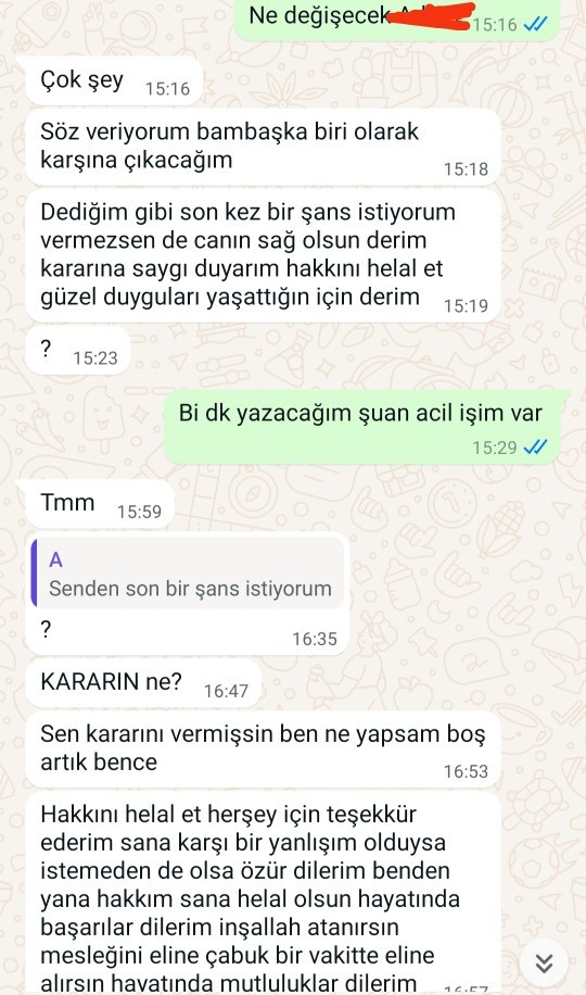 Arkadaşlar 4 gün önce sevgilimden ayrıldım hiç yazmadı sizce sevmiyor mudur?