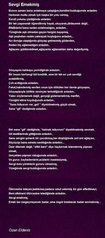 Sevdiğin şiirden vurucu cümle bırakır mısın?