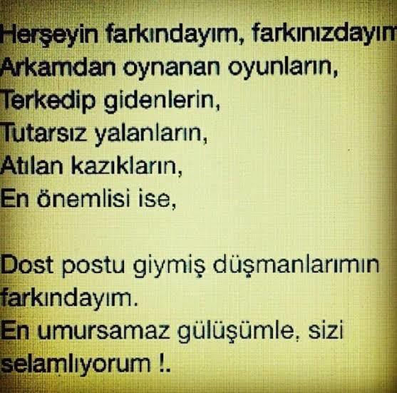 Arkanızdan iş çevirenlere ne söylemek istersiniz?