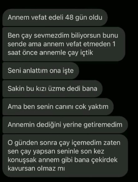 Hangi mesaja elin kanda olsa bile gidersin?