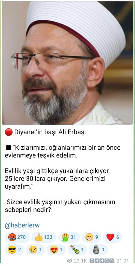 Diyanet İşleri Başkanı Ali Erbaşa Katılıyor Musunuz?