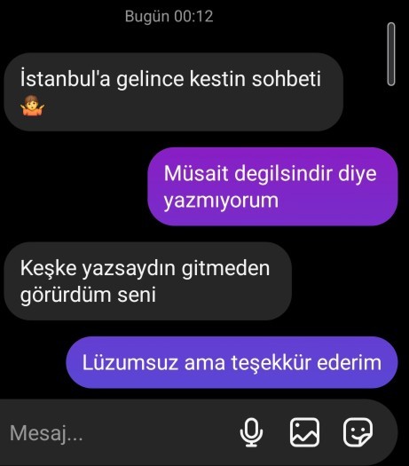 Ne cevap vereyim?