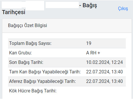 Kan bağışı yapıyor musunuz?