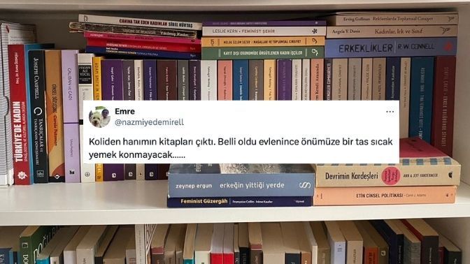 Koliden hanımın kitapları çıktı. Belli oldu evlenince önümüze bir tas sıcak yemek konmayacak. Kadının görevi yemek yapmak mı?