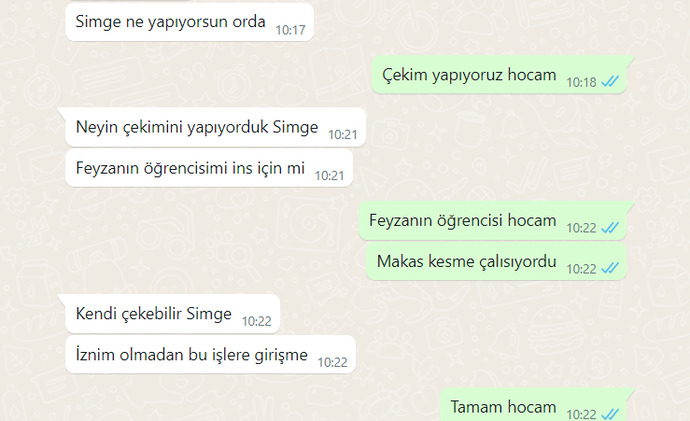 Müdürün tavrı nasıl ya?