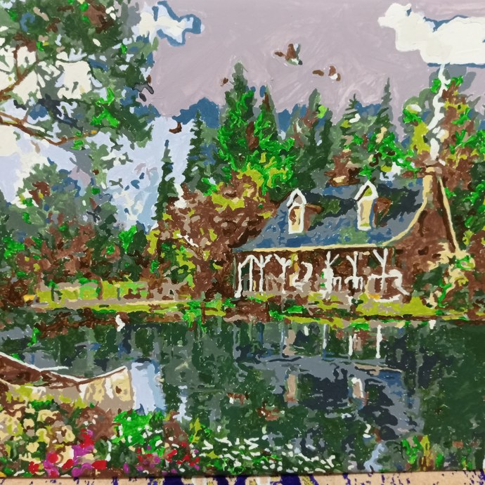 Rizeli kocamla yaşayacağım yeri çizdim sizce bize böyle bir yerde villa yapar mi?