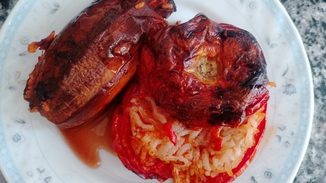 Fırında dolma yaptım, nasıl olmuş?
