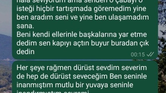 Sevgilin böyle yazsa ne düşünürdün?