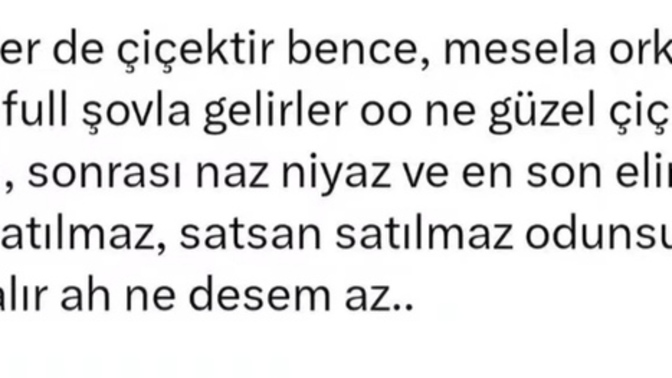 Erkeklerin çiçek gibi olduğuna katılıyor musunuz 🤭🤭oy ve yorumlarınızı bekliyorum 🤗🤗?