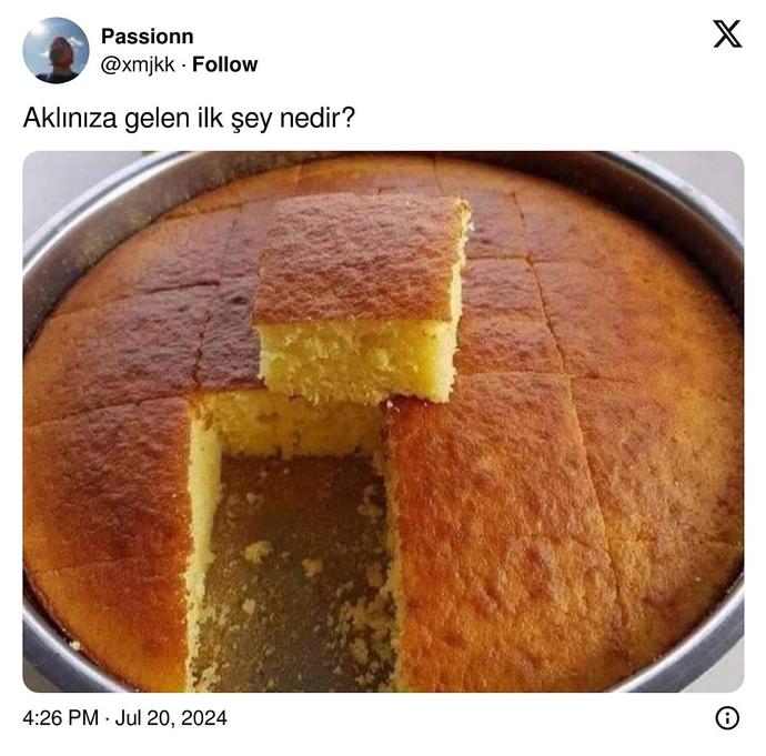 Bu keki görünce aklınıza ne geliyor?