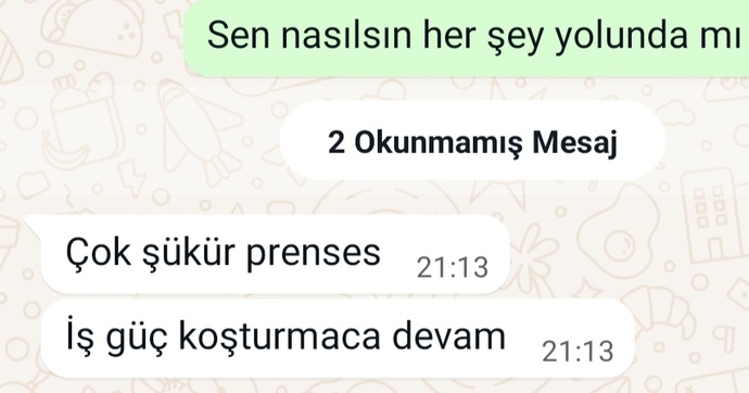 Bana aşık mı olmuş 😂😅)