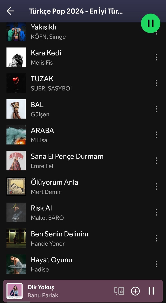 Çalma listelerinizi, tekrar tekrar dinliyor musunuz?