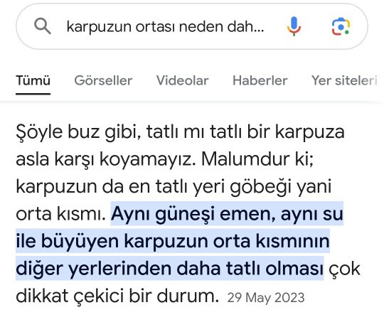 Karpuzun ortasını kime verirsiniz?