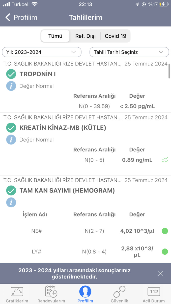 Arkadaşlar dün gece sol kol damarlarım ağrıyordu hastaneye gittim ekg temiz kan tahlili temiz dedi ama hala damarlarım ağrıyor?
