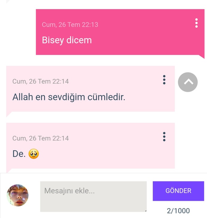 En sevdiğiniz cümle nedir?