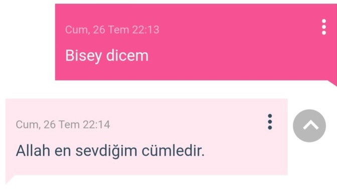 En sevdiğiniz cümle nedir?