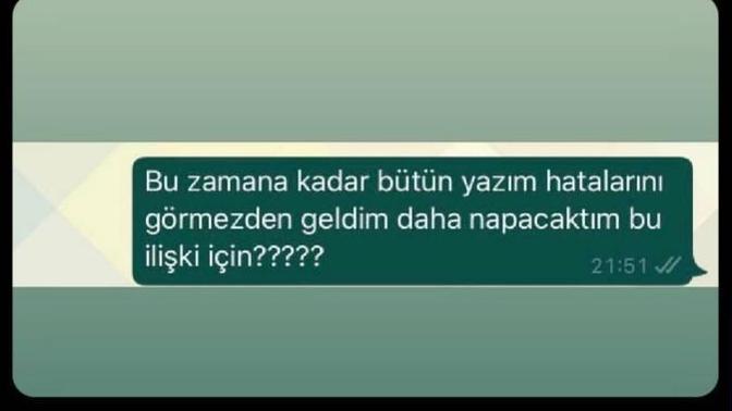 Mesajlaştığın kişinin yazım yanlışlarına dikkat eder misin?
