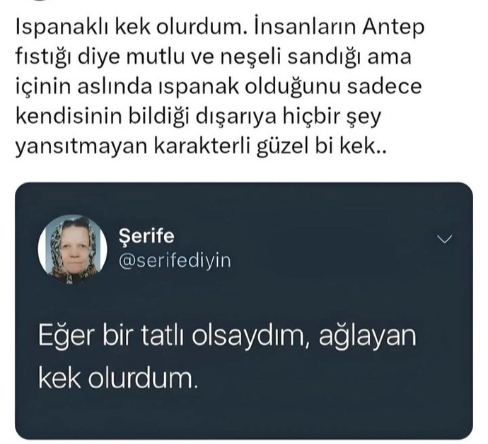 Ağlayan kek mi 🥹