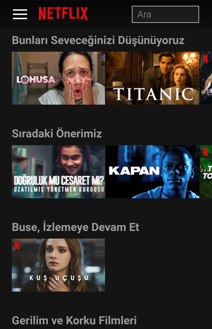 Netflixte ne izliyorsunuz?