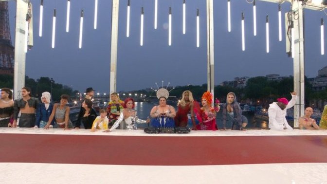 Olimpiyat açılış töreninde 'Son Akşam Yemeği' Drag Queen'ler tarafından canlandırıldı. Nasıl buldunuz?