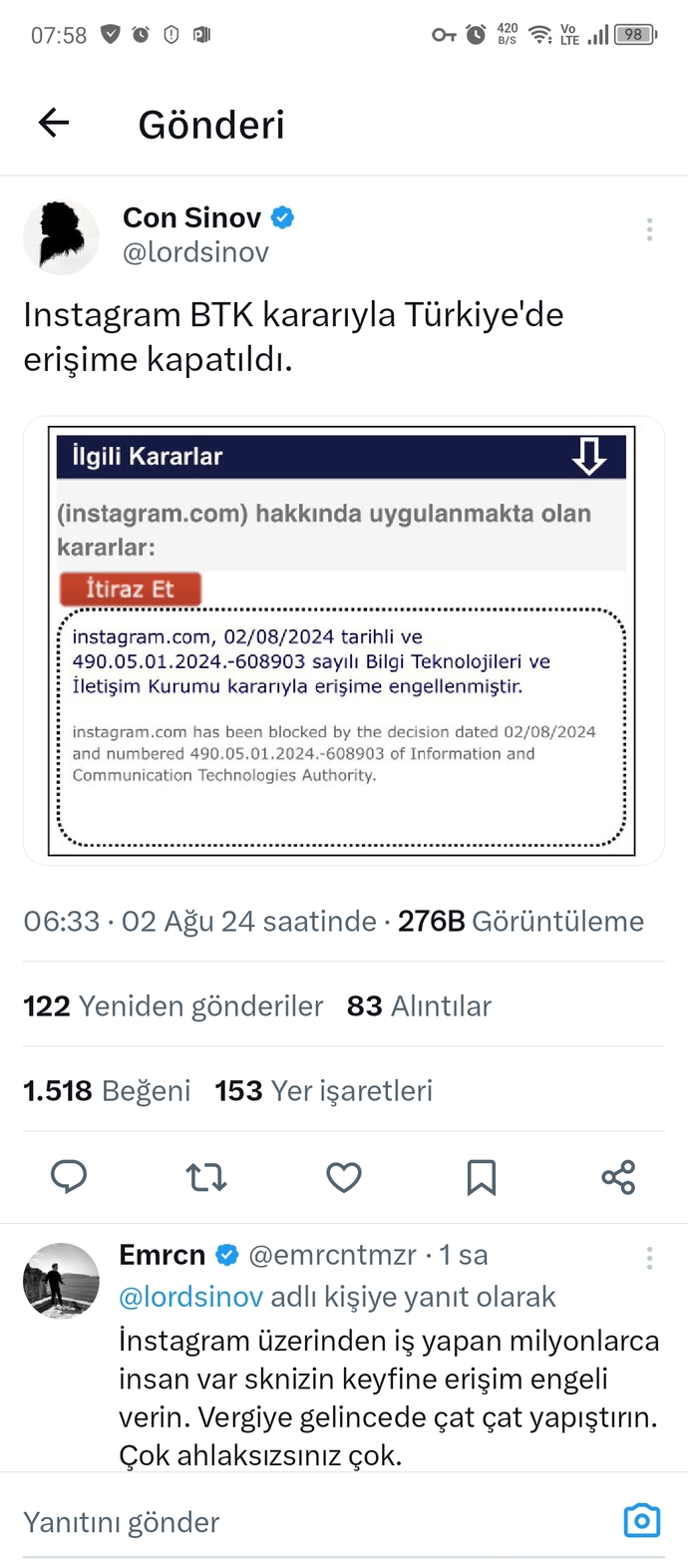 İnstagram hata veriyor sizde oyle mi akis yenilenemedi diyor?