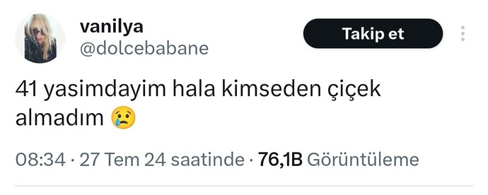 Hiç çiçek almayan var mıdır?