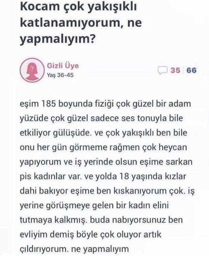 Eşinizin sevgilinizin çok yakışıklı/güzel olmasını istermiydiniz?